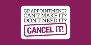 cancel GP appt